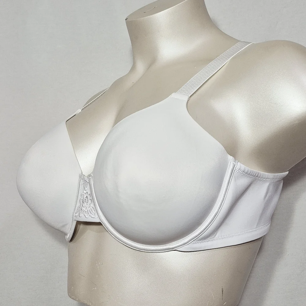 44DD Vanity Fair 76380 Back Smoother Full‎ Figure Underwire Bra White